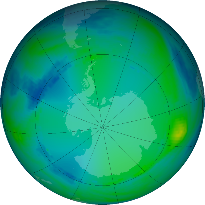 Ozone Map 1985-07-13